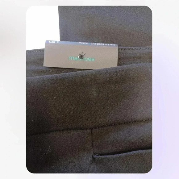 Maurices Mid Rise Boot Cut Stretch Black Pull On Pants  Size Small Reg - Picture 13 of 13